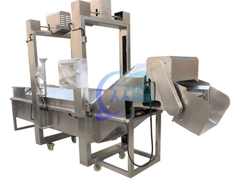 3P Multiscene Prawn Tunnel Cooker , Practical Shrimp Steam Cooking Line