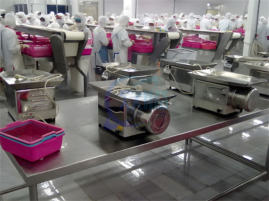 40-60pcs/Min Shrimp Cutting Machine Practical For Back Opening