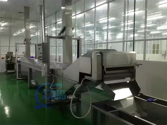 Electric Stable Shrimp Tunnel Cooking Machine , Energy Saving Shrimp Processing Unit