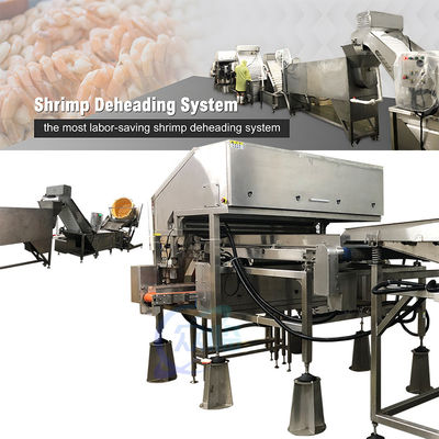 ISO 11.7KW Shrimp Deheading Machine Multipurpose Adjustable Speed