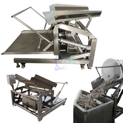 Seafood Ice Container Hoist Plastic Seafood Ice Chest Lift Ice Box Electric Forklift Commercial Cooler Box Electric Lift
