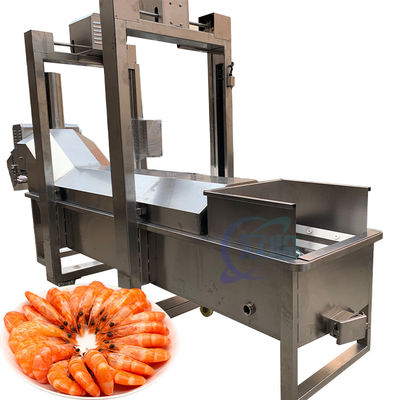 Shrimp processing production line, cooked shrimp cooking machine, sushi shrimp steam blanching machine