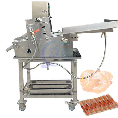 60-80pcs/Min Cooked Shrimp Sushi Cutting Machine Sushi Shrimp Belly Cutter