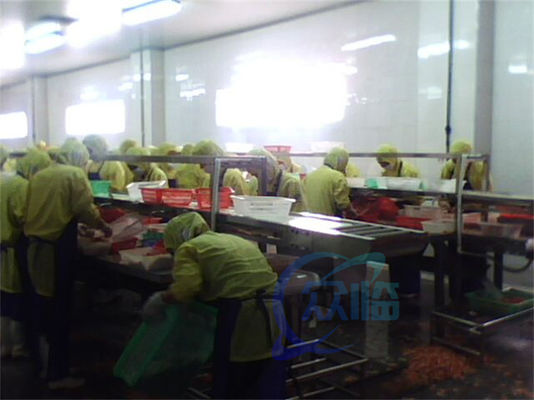 Stainless Steel 304 Fish Processing Line Assembly Line Platform Fish Deheading Production Line Table