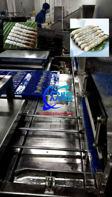 High Quality And Cheap Automatic Tempura Machine With Shrimp Stretching Machine