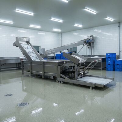 Goede prijs SUS304 Automatische hijsemmer voor de verwerking van zeevruchten Stabiele automatische hijsemmer voor zeevruchten Zolim automatische hijshopper online