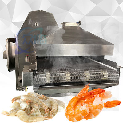 Goede prijs 18.2KW tunnel garnalen kookmachine stabiel 11000x2200x2000mm online