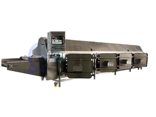 Stable 1000KG Prawn Steam Cooking Machine , Multi Function Shrimp Cooking Line