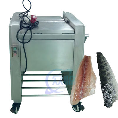 Roestvrij staal vishuid peeler machine, praktische automatische meervissen peeler