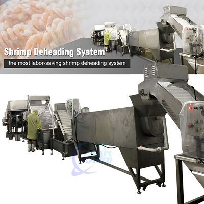 Praktische garnalenhoofdverwijderingsmachine 19500x2500x1700mm Multiscene