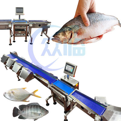 Commerciële vissizing machine enkel gewichtsbereik 1g-3g Pangasius rangschikking