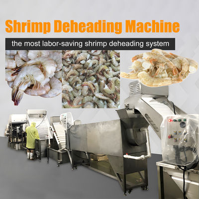 Smart Shrimp Head Removal Screening Machine voor de verwerking van zeevruchten Fabriek Efficiënte Shrimp Head Cutting Machine