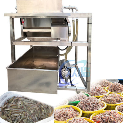 Goede prijs Scheiding van garnalenbaarscheurmachine Zeevruchtenverwerkende fabriek Batch garnalenwasmachine Garnalenwasmachine online