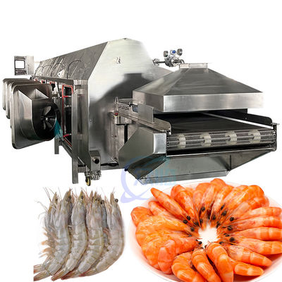 Goede prijs Stoomverwarming Garnalen Kookmachine Energiebesparende Verwarming Transportband Sushi Garnalen online