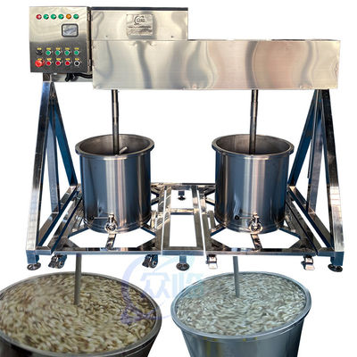 Goede prijs Zeevruchten Verwerking Garnalen Inperken Mixer Materiaal Inperken Machine Kimchi Mixer Dubbele positie Dubbele vat roestvrij St online