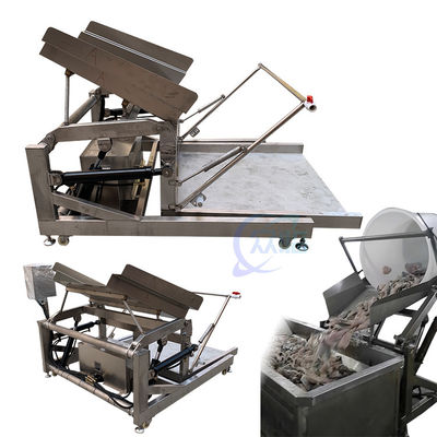 Liftplatform grondstof voedingsmachine vis en garnalen hogedrukreinigingsmachine hefband