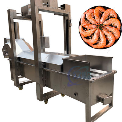 Goede prijs Lijn voor het koken en reinigen van waterhummers Industrieel garnalen- en kreeftreinigingsapparaat Garnalen- en kreeftreinigingsmachine online