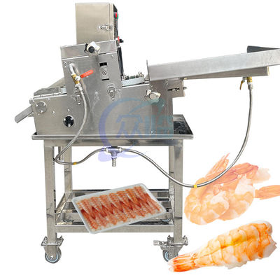 Goede prijs Halfautomatische van de Sushigarnalen van de Garnalensnijmachine van de de Buiksnijder de Garnalensnijder online