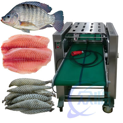 Goede prijs 50Hz 3P vishuid reinigingsmachine anti corrosie 300-400KG/H online