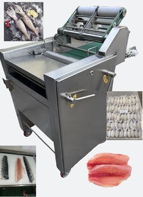 Goede prijs Efficiënt roestvrij staal 304 Inktvisvelmachine 0,75 kW Inktvisvelverwijder online