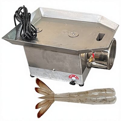 Goede prijs Duurzame automatische 0,12 kW industriële garnalen snijden en terug open peeler machine hoge capaciteit EZ peeling apparatuur garnaal snijmachine online