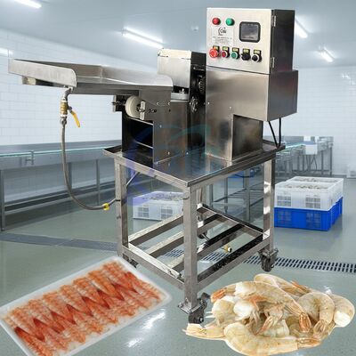 Goede prijs CE-certificering Sushi garnalen snijmachine Multifunctionele garnaalverwerkingsmachine 380V garnalen schillen en snijmachine online