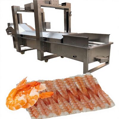 Goede prijs Energiebesparende automatische snijmachine Sushi garnalen productielijn Voedselverwerker Garnaalkoker 500-600KG/H Capaciteit online