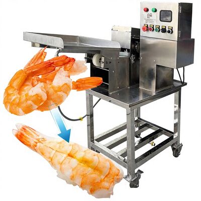 Goede prijs Sushi garnalen snijmachine voor zeevruchten en garnalen buik snijmachine 0.4KW garnalen rug snijmachine 50-70pcs/min Sushi EBI snijmachine online