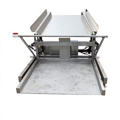 Goede prijs Zeevruchten Automatische dumptank voor voedselverwerking Plastic Bucket Lifting Platform 2.2kw Automatische draaiende bad Lifting Tank online