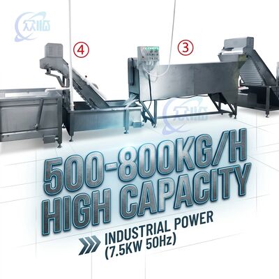 Goede prijs Adjustable Speed Shrimp Head Screening Machine Anti Corrosive SUS316 2500-3000KG 3.0KW 380V online