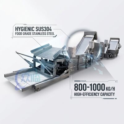Goede prijs Smart Shrimp Processing Equipment SUS316 2000-2500KG 2.2KW 50Hz For Seafood Factory online