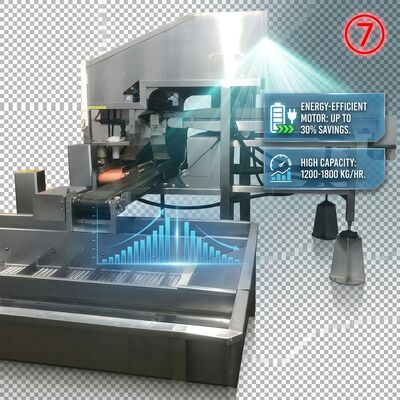 Goede prijs 380V Powered Shrimp Head Body Separator Anti Corrosive SUS316 1000-1500KG 9.0KW 440V online