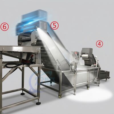 Goede prijs Nieuwste Garnalenverwerkingsapparatuur SUS316 800-1000KG 7.5KW 50Hz Voor Cateringfabriek online