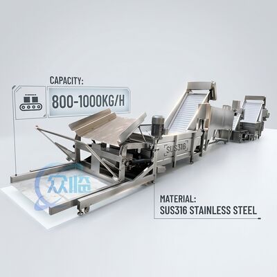 Goede prijs Slimme Controle Garnalen Verwerkingsapparatuur SUS316 500-800KG 3.0KW 50Hz Voor Aquacultuurboerderij online